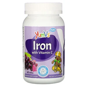 YumV's, Iron with Vitamin C, 60 Gummies железо