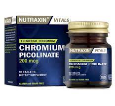 Nutraxin vitals Chromium picolinate 200mcg Хром 90 таб.