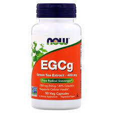 NOW Foods, ЭГКГ, экстракт зеленого чая, 400 мг, 90 вегетарианских капсул  EGCg