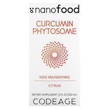 Codeage, Curcumin Phytosome, цитрусовые, 1000 мг, 59,2 мл (2 жидк. Унции) 