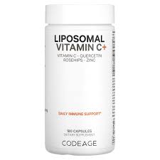 Codeage, витамины, липосомальный витамин С, 180 капсул 