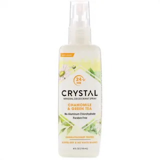 Crystal Body Deodorant, Минеральный дезодорант-спрей с ромашкой и зеленым чаем, 118 мл (4 жидких унции) 