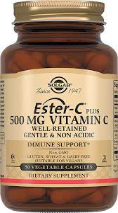 Solgar, Солгар Ester-C Plus, витамин С, 500 мг, 50 вегетарианских капсул