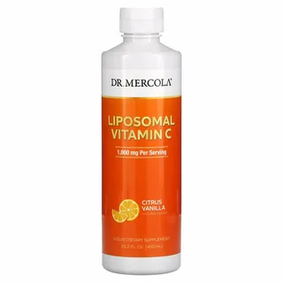 Dr. Mercola, Липосомальный витамин С, цитрусовая ваниль, 1000 мг, 450 мл (15,2 жидк. Унции) 