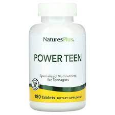 NaturesPlus, Source of Life, Power Teen, Мультивитамины питательная добавка для подростков, 180 таблеток
