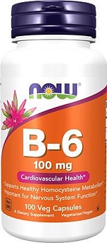 Витамин В6 NOW B-6 100 мг 100кап