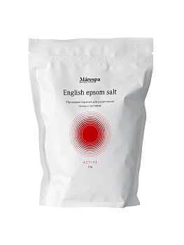 Marespa Английская соль для ванны с эфирным маслом розмарина и мяты Epsom (Эпсом), для ухода за телом с магнием, 2 кг, для расслабления мышц , от покраснений, против дерматита, против отёков