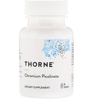  Thorne Research, Пиколинат хром, 60 капсул
