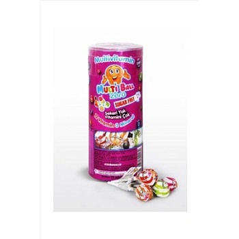 Multiball Zero Lollipop Мультивитамины леденцы 15 штук 