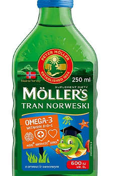 Mollers Жидкий рыбий жир Moller Омега3 250мл 