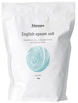 Marespa Соль для ванны English epsom salt на основе магния, 4 кг.