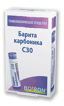 Boiron Буарон Барита карбоника C30, 4 г, гомеопатический монокомпонентный препарат минерально-химич происхождения