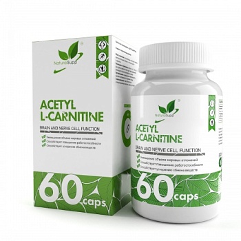 NaturalSupp Ацетил  L карнитин / Acetyl Carnitine 550мг 60 капс.