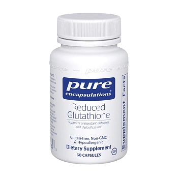 Pure Encapsulations reduced glutathion уменьшенный глутатион 60 кап.