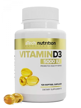  aTech Vitamin D3  nutrition 5000 me капсулы 120 шт.