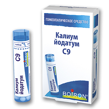 Boiron Буарон Калиум йодатум C9, 4 г. гомеопатический монокомпонентный препарат минерально-химическ происхождения