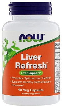 NOW foods  Liver Refresh 90 капсул расторопша