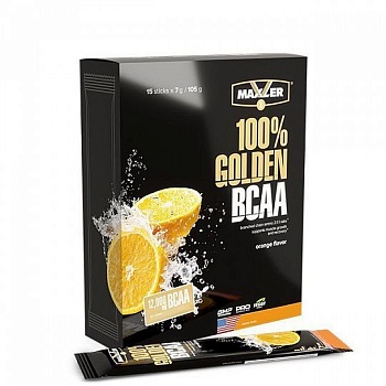 100% Golden BCAA коробка 15стиков по 7г