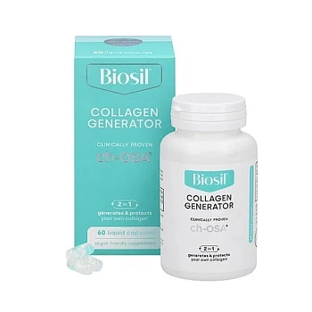 BioSil, Collagen Generator, средство для стимулирования производства коллагена, 60 оригинальных капсу