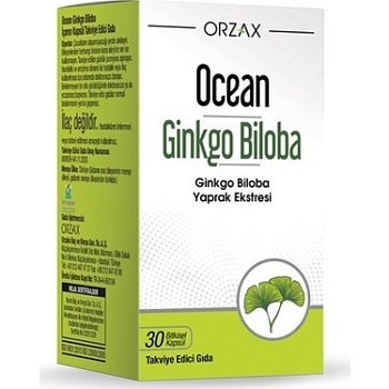 ORZAX Орзакс Ocean GINKO BILOBA для кровообращения 30капсул Гинкго билоба