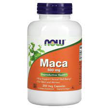  NOW Foods, Maca Мака, 500 мг, 250 растительных капсул 