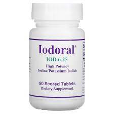 Optimox Corporation, Iodoral, 6,25 мг, 90 делимых таблеток  йод