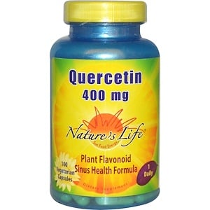 Natures Life, Кверцетин, 400 мг, 100 растительных капсул