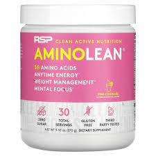 RSP Nutrition, AminoLean, незаменимые аминокислоты, со вкусом розового лимонада, 270 г (9,52 унции)