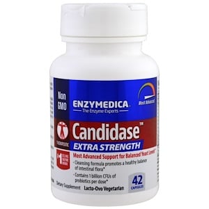 Enzymedica, Candidase, Extra Strength, 42 капсулы  Кандидаза