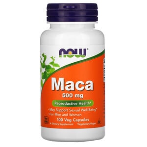 Now Foods, Мака Maca, 500 мг, 100 растительных капсул