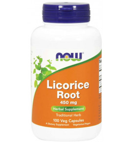 NOW Licorice Root - Солодка (корень) 450 mg 100 капсул