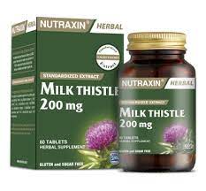 Nutraxin/ Milk Thistle 200mg 60 tab/ Масляный экстракт семян расторопша 200 мг для печени 60 таб