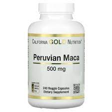 California Gold Nutrition, перуанская мака, 500 мг, 240 растительных капсул 