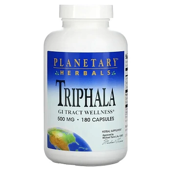 Planetary Herbals, Triphala, 500 мг, 180 капсул трифала
