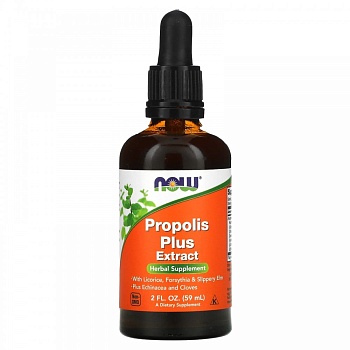 Now Foods, Propolis Plus Extract, 2 fl oz (59 ml) прополис