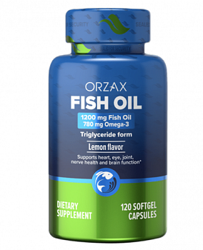 Orzax Орзакс омега3 премиум капсулы 1200 мг, 120 шт Fish Oil Dietary Supplement