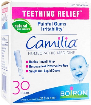 Camilia, Средство для облегчения прорезывания зубов, 30 жидких доз, по 0,034 жидких унций каждая