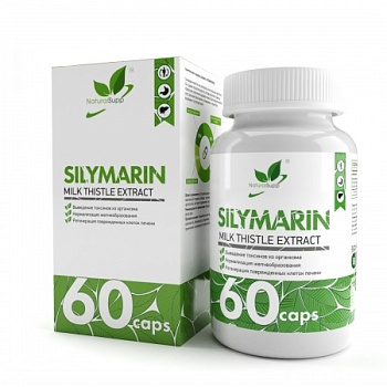 NaturalSupp Силимарин / Silymarin / 60 капс. расторопша