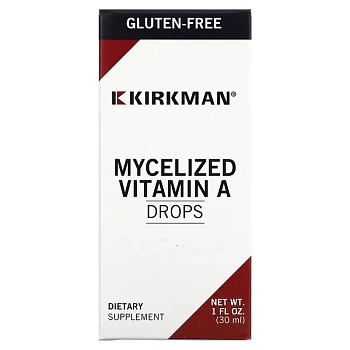 Kirkman Labs, мицеллярный витамин А, в каплях, 30 мл (1 жидк. унция) 