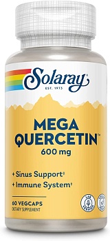 Solaray Мега кверцетин, Mega Quercetin, 60 капсул