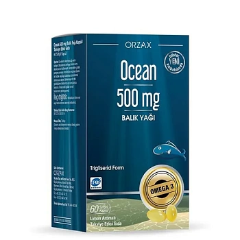 ORZAX Орзакс Ocean Омега3 Рыбий жир 500 мг 60 капсул