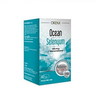  Orzax Орзакс Ocean Selenyum 60 Tablet 200 Mcg селен
