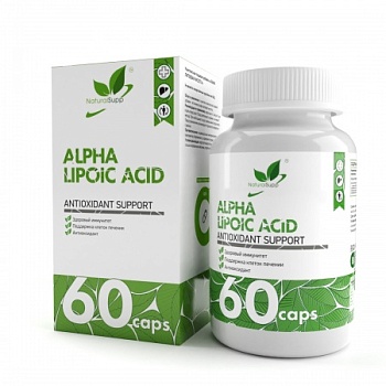 NaturalSupp Альфа липоевая кислота / Alpha lipoic acid 100мг 60 капс.