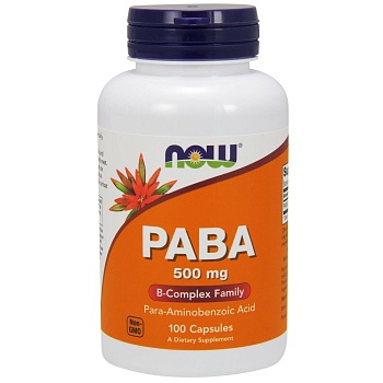 NOW FOODS PABA 500 mg (100 кап)