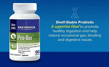 Enzymedica, Pro-Bio, пробиотик гарантированного действия, 90 капсул 