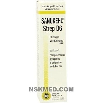 Sanum Санум Санукель Cтреп Д6 капли (SANUKEHL Strep D 6 Tropfen) 10 ml