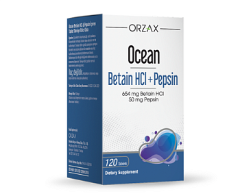 ORZAX Орзакс Океан Бетаин + Пепсин, таблетки, 120 шт
