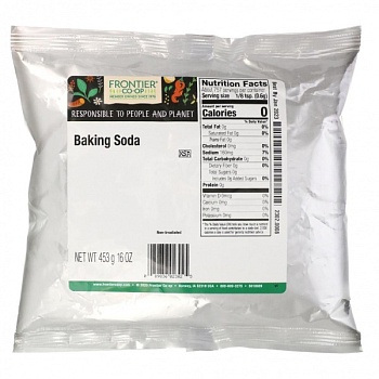 Frontier Natural Products, Baking Soda, Пищевая натуральная сода, США, 453 г.