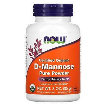 Now Foods D-Mannose Pure Powder 85 гр  Д Манноза